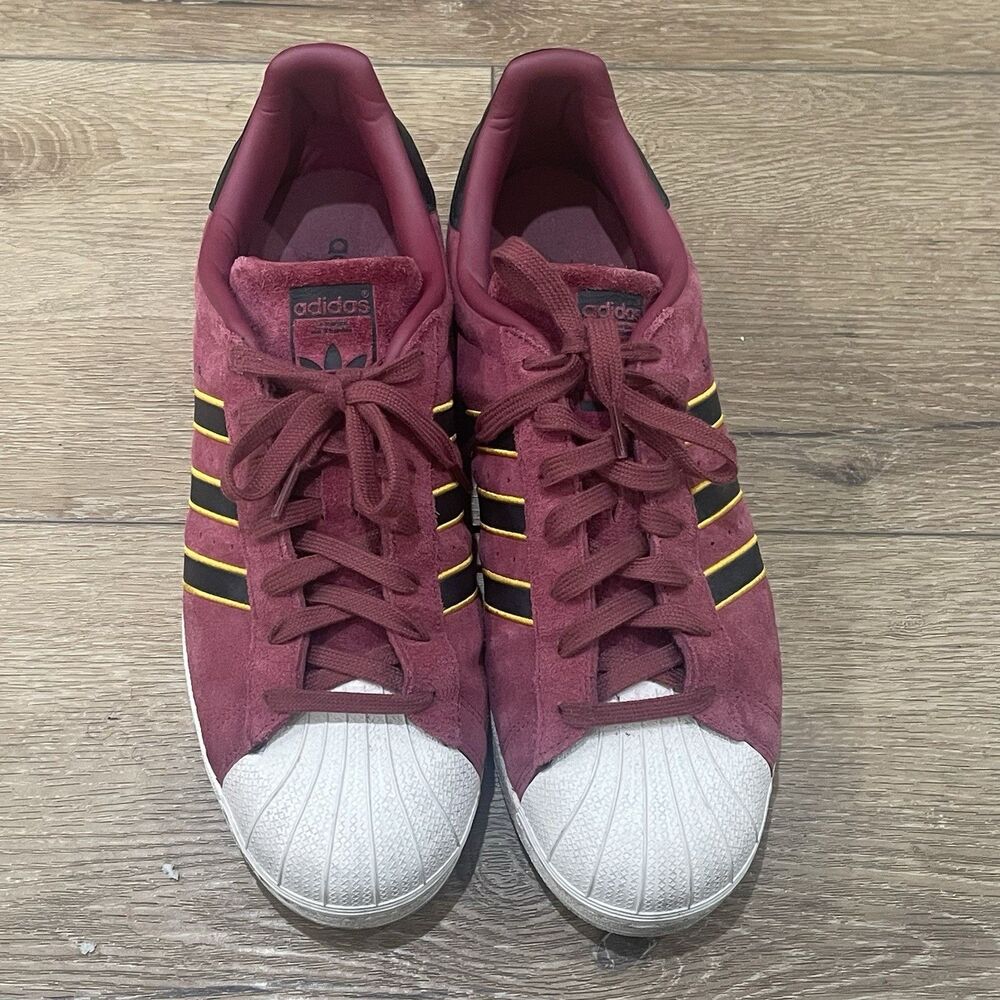 adidas Campus KZK Wiz Limited Men’s 13 Suede Cardinal/Black/Gold G1807.1 - Picture 2 of 5